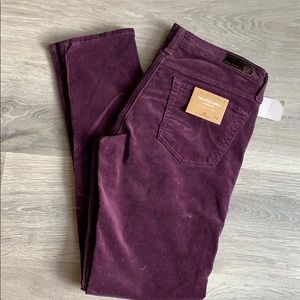 Ag Jeans Corduroy Eggplant Jeans